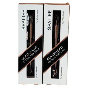 SpaLife Blackhead Extractor Tool Stainless Steel 2-Pack Blackheads & Whiteheads